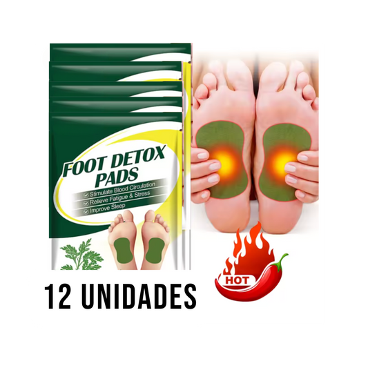 12 Uds.Parches desintoxicantes para pies